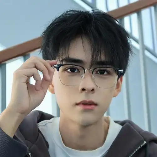 假发男式短发韩版帅气网红潮流微分碎盖刘海日常整顶假发