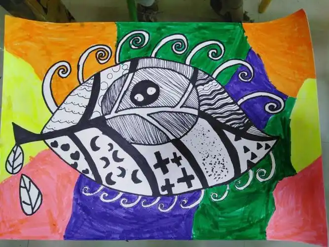 淘雨轩美校七路校区周日上午中级班～《眼睛的联想》