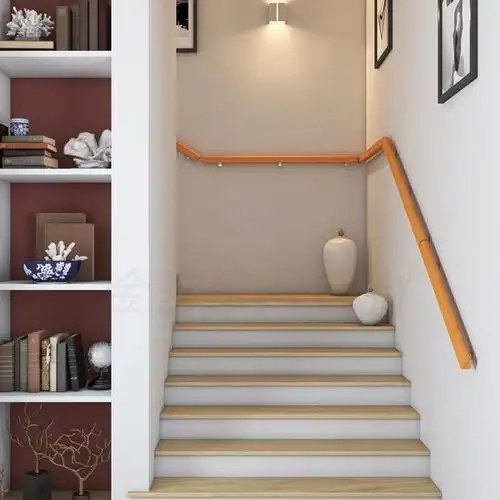 新欣欧式靠墙实木楼梯扶手家用儿童老人防滑拉手幼儿园走廊护栏木