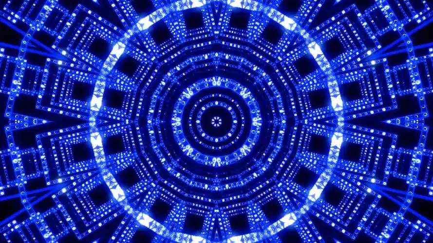 舞台素材-震撼蓝色唯美动感节奏舞台背景led视频-92素材网