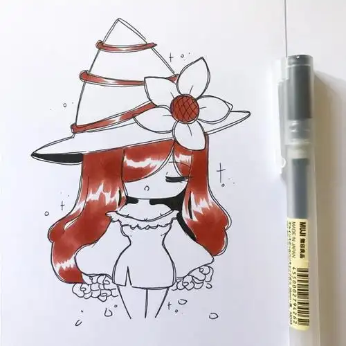 简单易学的q版动漫人物,只需要一支笔就能画出来,初学者必备