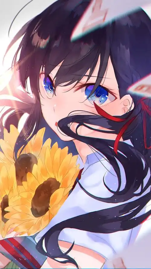 清新唯美动漫少女手机壁纸