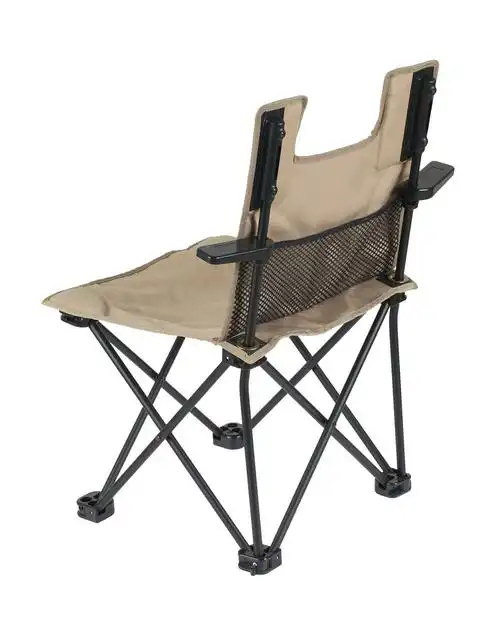 > 耐磨钢管 中性卡其色折叠椅 瞬间折叠