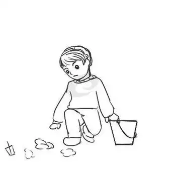 捡垃圾简笔画捡垃圾简笔画小学生