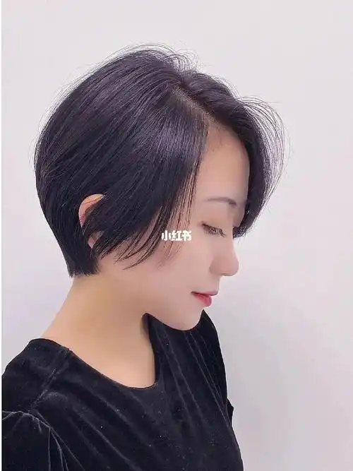 蓝紫色77时尚短发