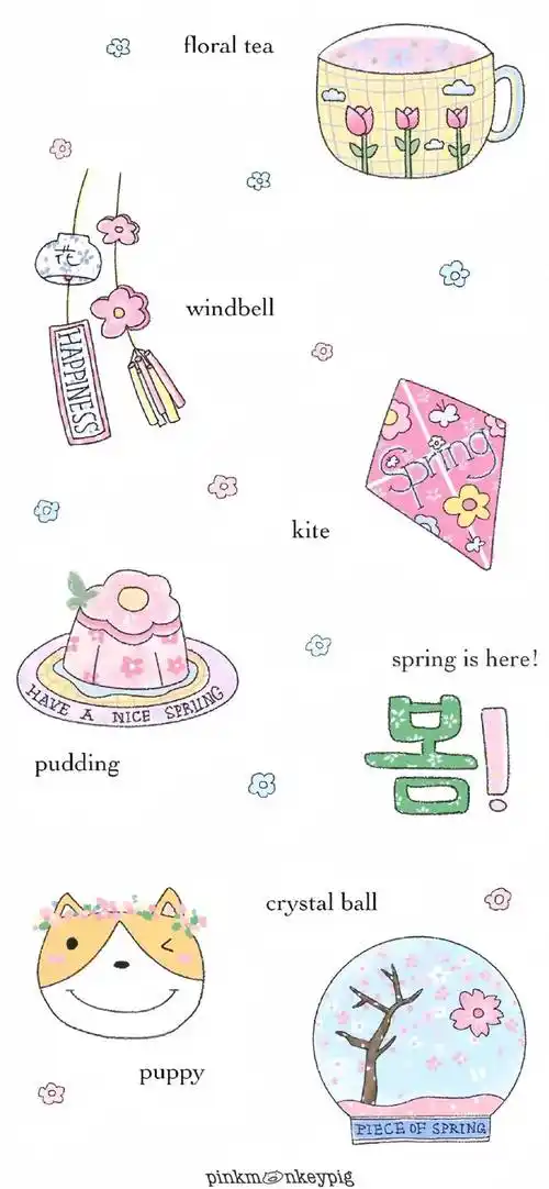 壁纸 | 可爱卡通 聊天背景图