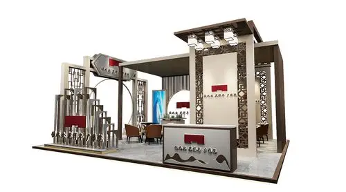 简约大气悦峰房地产展位