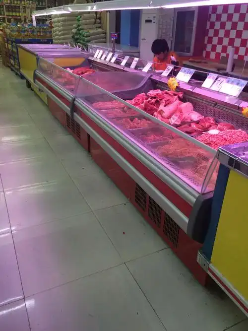 厂家直销超市鲜肉冷藏柜 生鲜柜 生鲜猪肉 2米/2.5米/3米展示柜