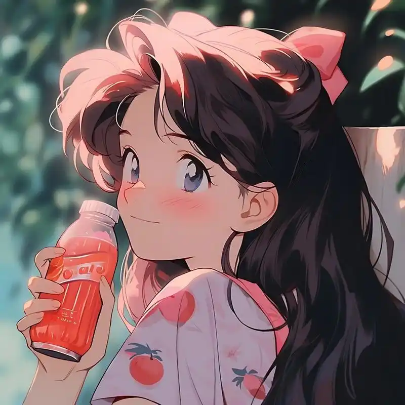 ai绘画# 夏日女生动漫头像 676767