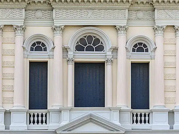 欧式风格,拱形,窗户,大皇宫,泰国