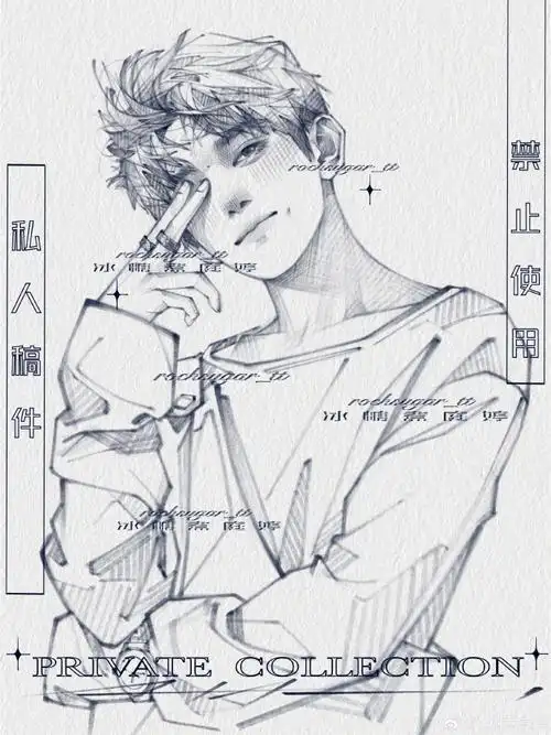 速写版千玺  我太喜欢画衣褶了,选了两张发一下～#易烊千玺