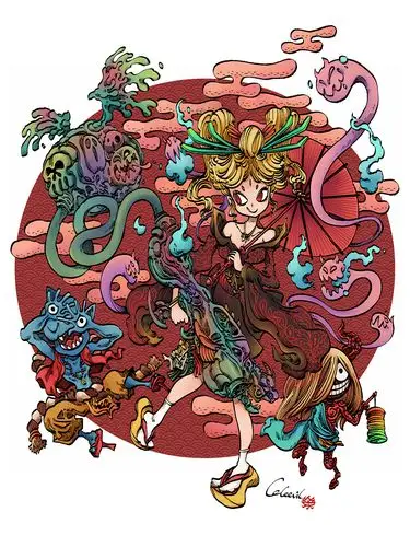 1年前 35 2 0 北京  |  插画师 魑魅魍魉系列妖怪漫画-喰魂姬 原创