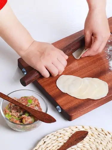 包饺子工具套装挖馅勺包包子馅铲手工水饺家用擀面棒压饺子皮神器