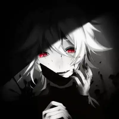 血瞳二次元男生头像