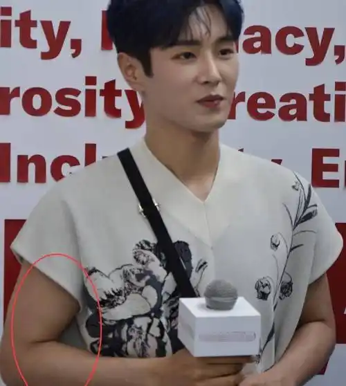 原创李汶翰参加活动生图曝光没了专业修图师这手臂肌肉是认真的