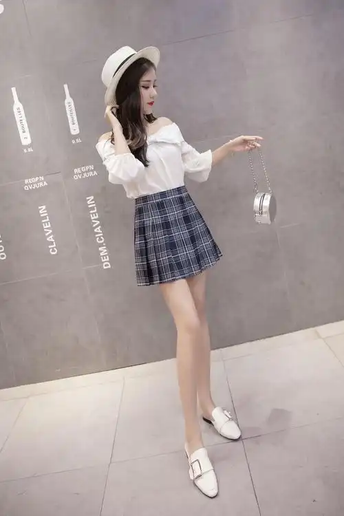 百褶裙学生春夏秋冬19新款韩版短款修身裙高腰短裙女学生半身裙女