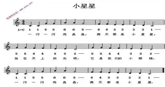 15个音简谱儿歌