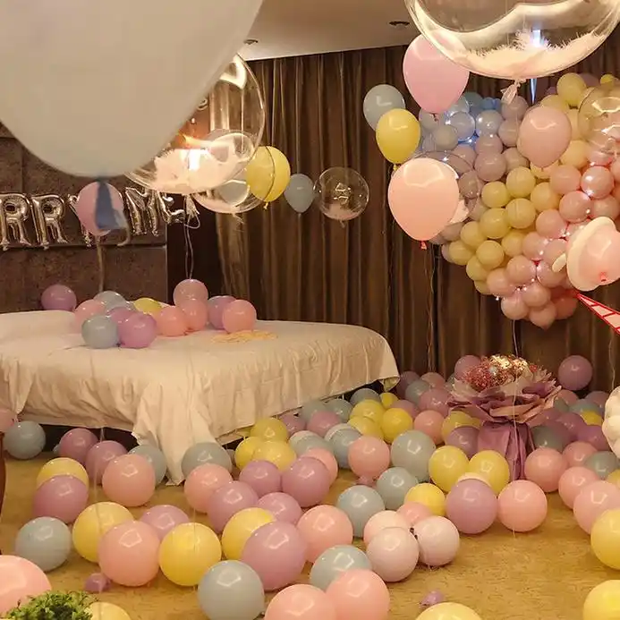 独角兽主题派对生日会场房间酒店ktv布置惊喜礼物求婚表白纪念日