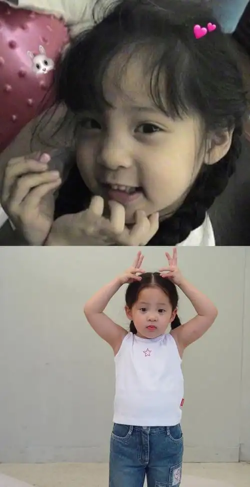 欧阳娜娜小时候的照片,是个美人胚子吗? zt