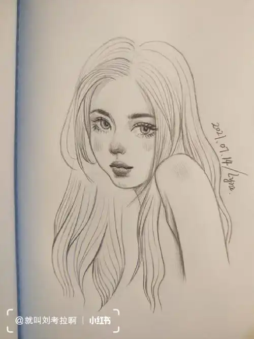 手绘人像20365没错我只画美女