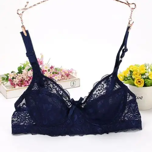 文胸文胸网红透气款性感蕾丝透明网纱聚拢舒适女士米灰加衬3270bc通用