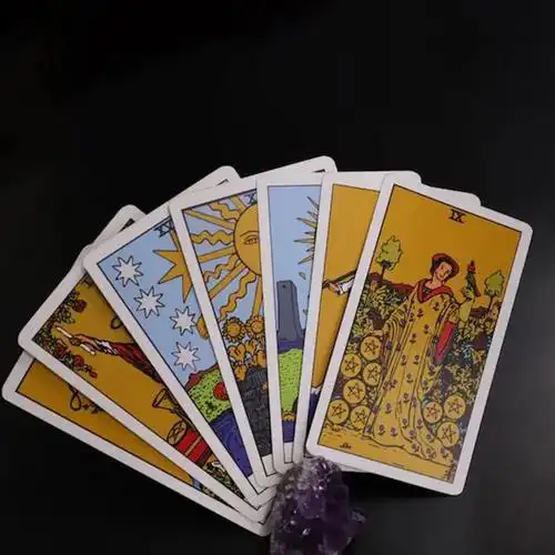 塔罗牌 金色经典韦特骑士塔罗牌78张带手册 牌一副 12x7【图片 价格