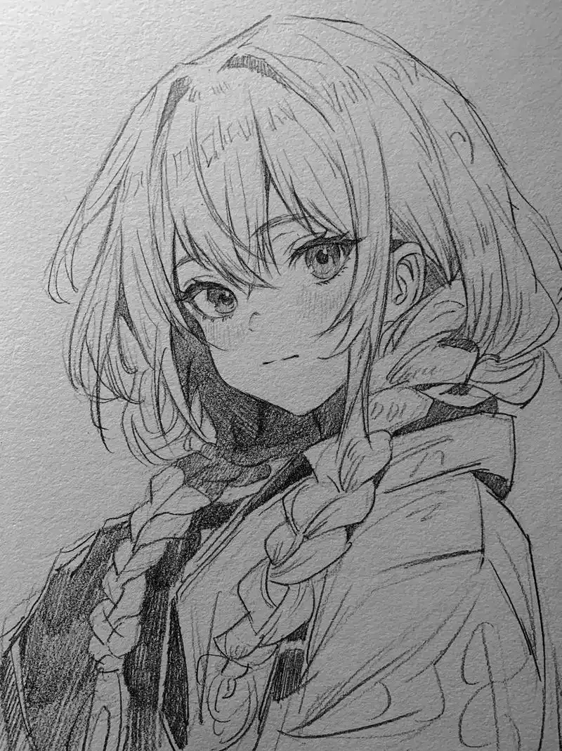 手绘 #漫画头像 #二次元 - 抖音