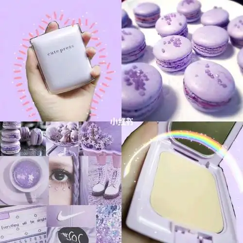 快来看一看这份可爱的马卡龙紫叭00