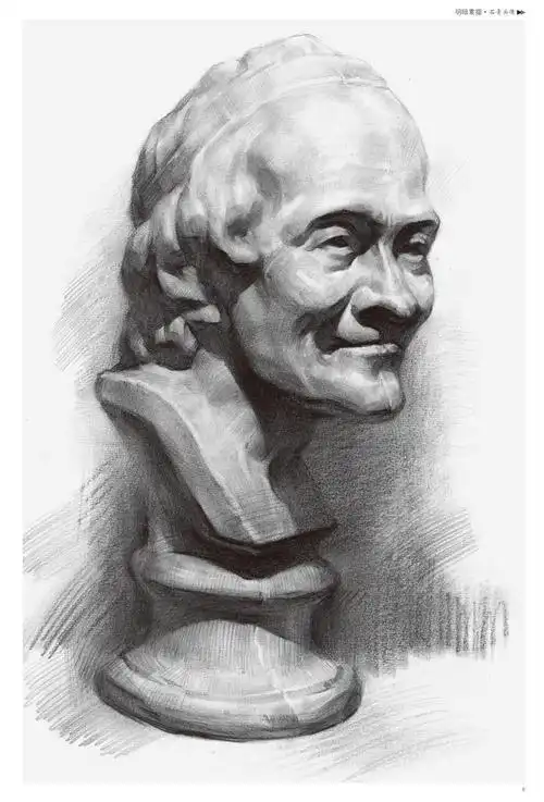 素描入门 石膏伏尔泰头像的画法步骤分析 - 知乎