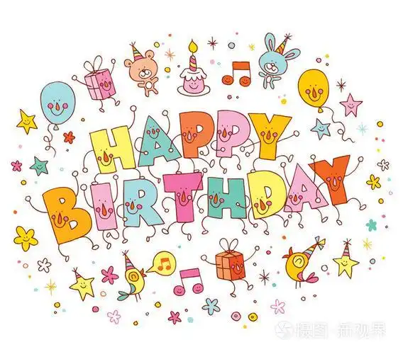 祝你生日快乐贺卡黄色生日快乐贺卡word模板简洁卡通生日快乐贺卡word