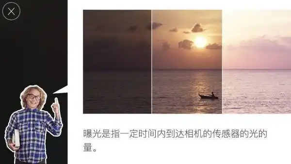 以上三张照片,分别展示了不同的情况,分别是曝光不足,正确曝光,以及