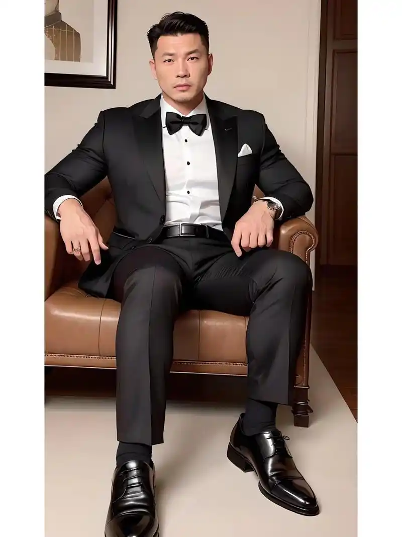 ai男友绘画中… 标标正正的正装皮鞋黑袜大叔~             中国,40岁