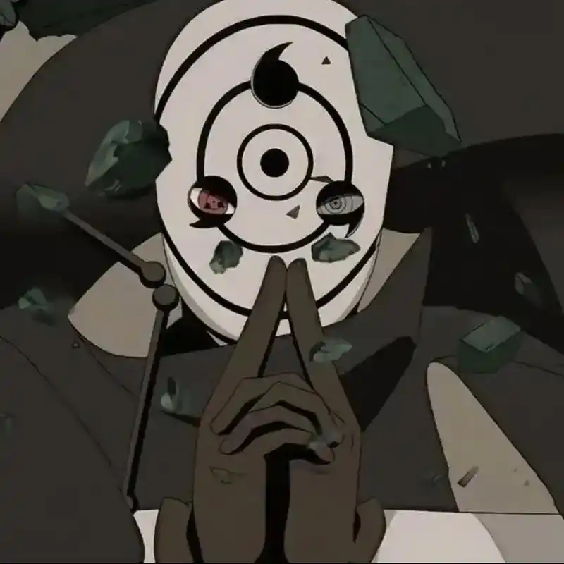 我没有身份,也不想以谁的面目存活#火影忍者#带土#头像 - 抖音