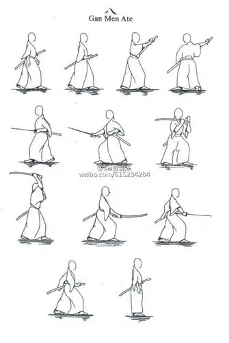 日本武士动作全集,简单粗暴,动作招式齐全,值得收藏参考