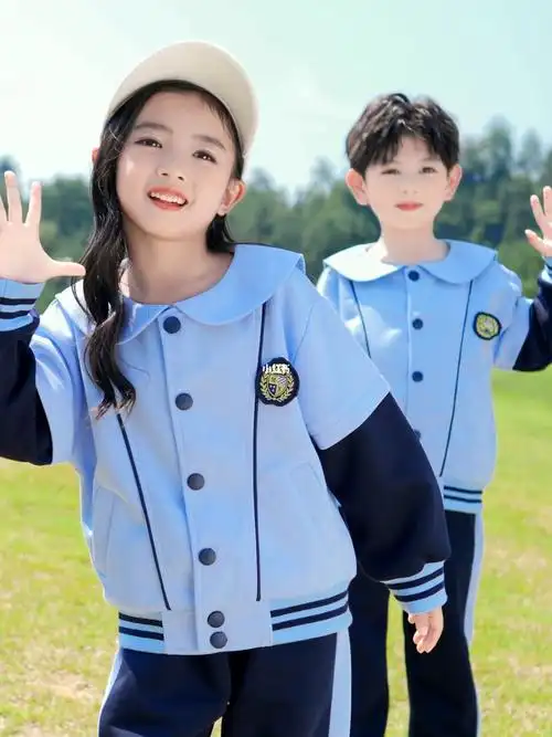 海军领幼儿园服春秋中小学生一年级班服校服