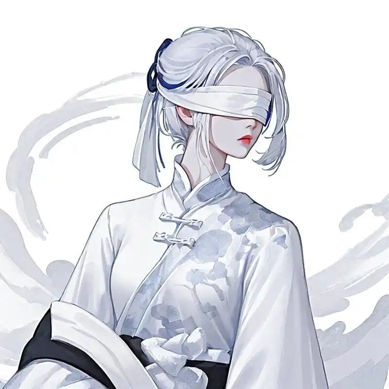 ai绘画有点东西# #国风# #国风头像# #蒙眼# #女生头像# #小众头像