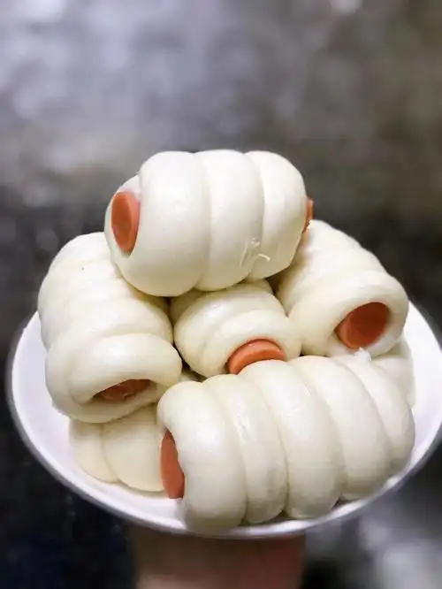 馒头花样做法60火腿馒头卷60白白胖胖