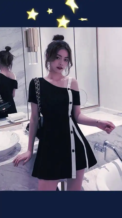 夏季2020年新款网红女装大码洋气胖mm显瘦两件套装连衣裙子春秋装