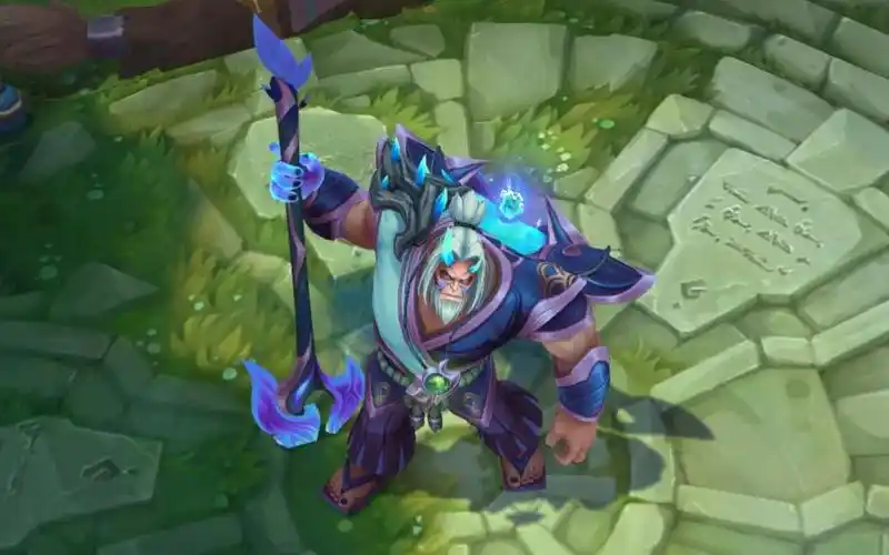 【lol】约里克灵魂莲华雪落炫彩皮肤演示