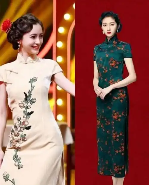 王牌再对王牌,关晓彤和杨颖现场pk,穿旗袍谁最美?