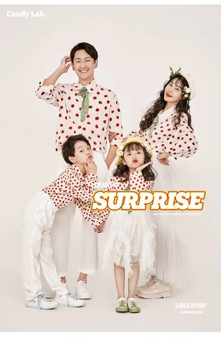 新款影楼亲子装儿童摄影服装一家四口全家福艺术拍照写真衣服套装