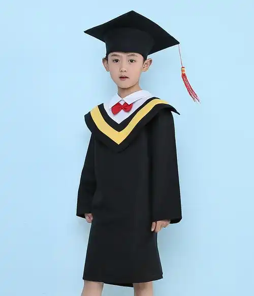 士尼旗舰店博士服 儿童 幼儿园学士服中小学生礼服毕业典礼照小博士服