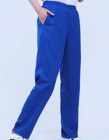 两道杠运动休闲裤小学初中高中生运动春秋长裤sn1714宝蓝色裤子130s