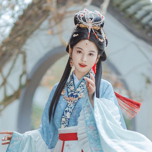 发髻影视宋明唐宋明魏晋三环雨山双环仙女鹊桥仙发包