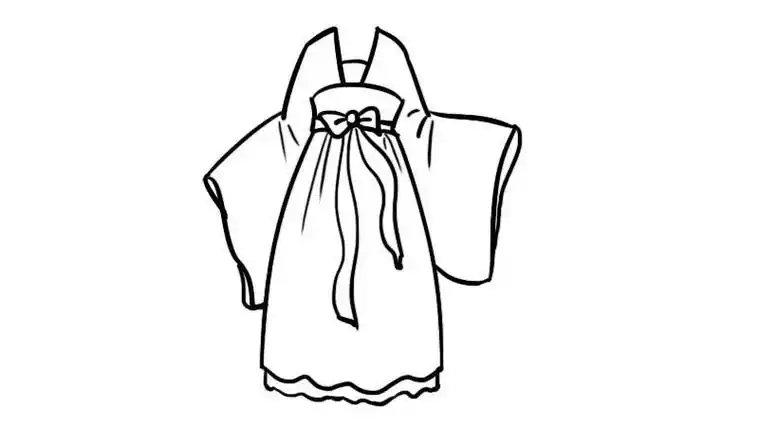 古装衣服简笔画大图