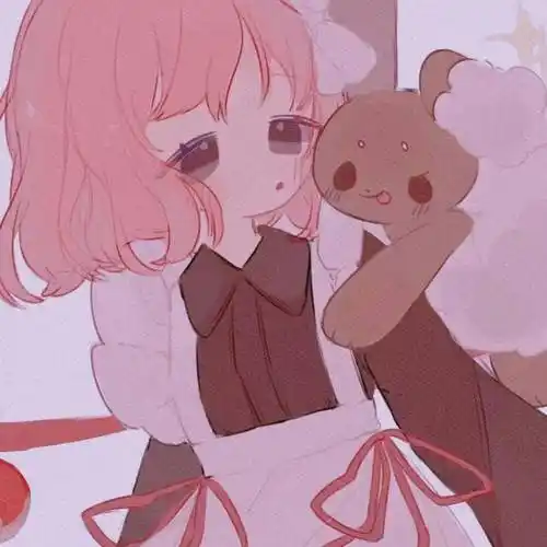 粉色系软妹头像今天的小姐姐有点可爱