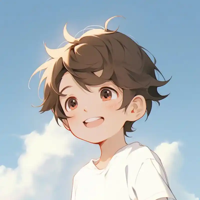 旧漫头像,爱笑的小男孩.#优质头像 #动漫男头 #从漫画里走 - 抖音