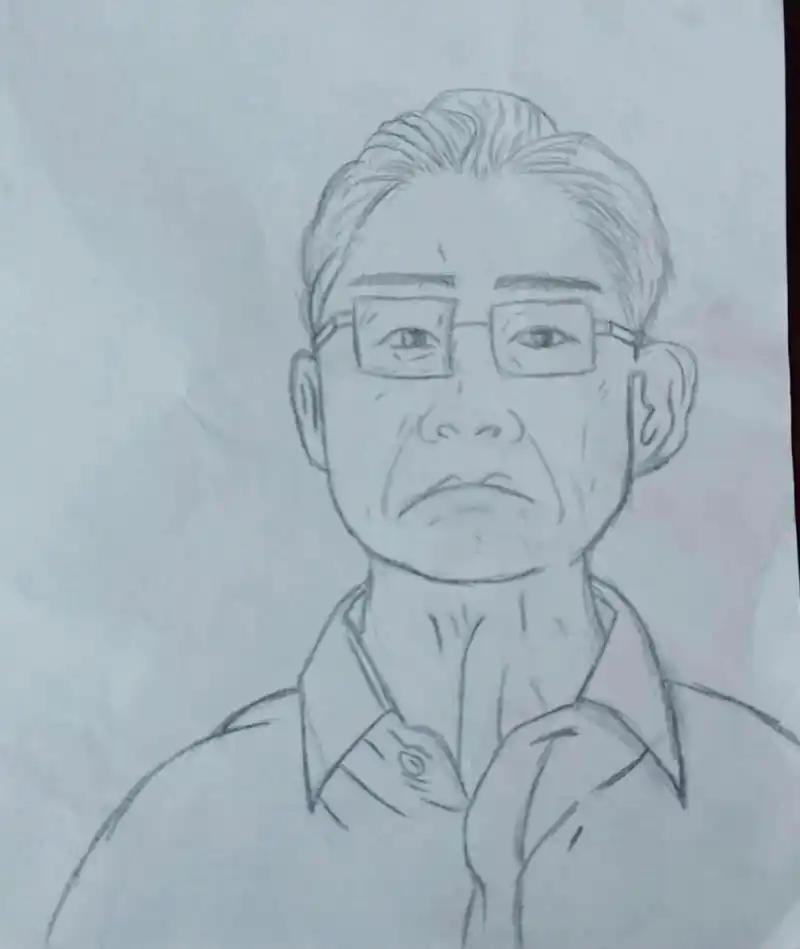 五一劳动楷模 钟南山,袁隆平  临摹画手绘临摹