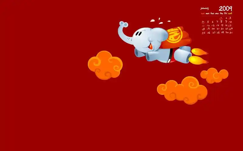 2009牛年春节壁纸
