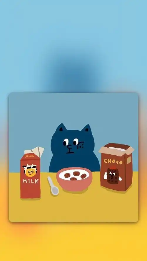 可爱萌系卡通猫咪手机壁纸,卡通,卡通,唯美,萌系,清新,手绘素描,手机